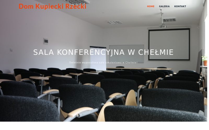 Strona internetowa – Sala Szkoleniowa Chełm